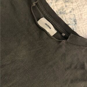 Joah Brown Grey crop top